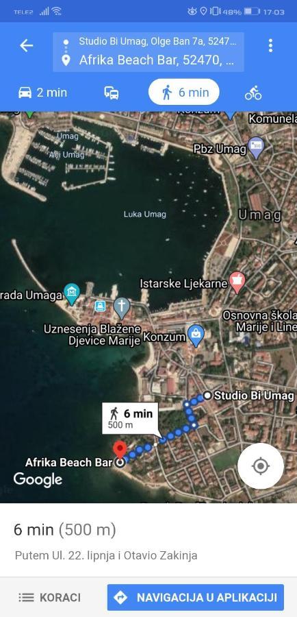 Studio Bi Apartment Umag Bagian luar foto